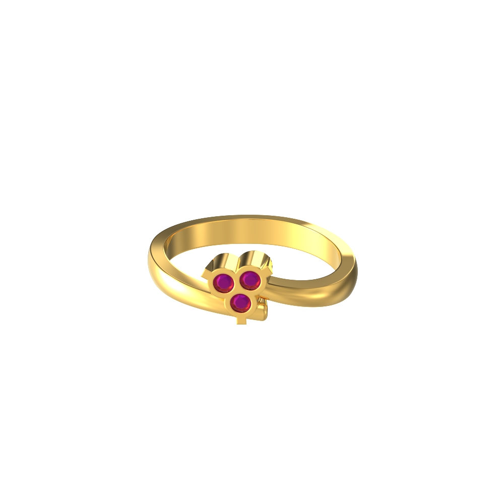 Crossover Oval Cut Red Ruby Three Stone Wedding Ring With Diamond Acce