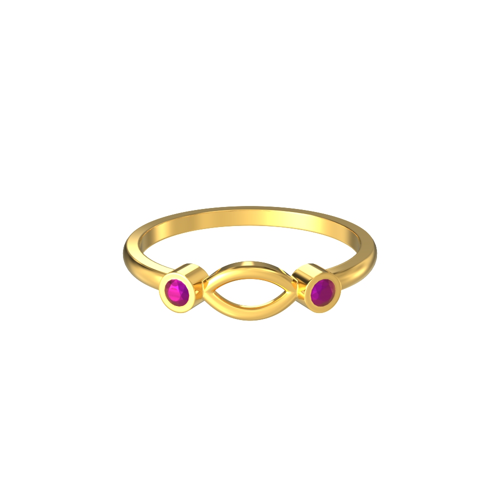 22k Marquise Shape Gold With Stone Ring