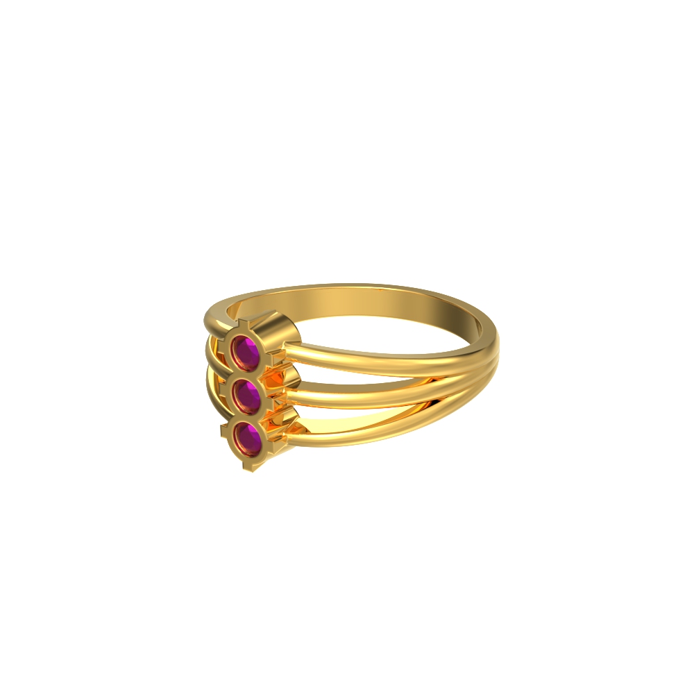 Modern 22kt Gold Formative Ring