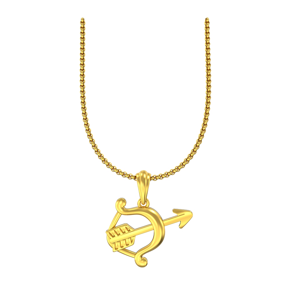 Bow-and-Arrow-Gold-Pendant