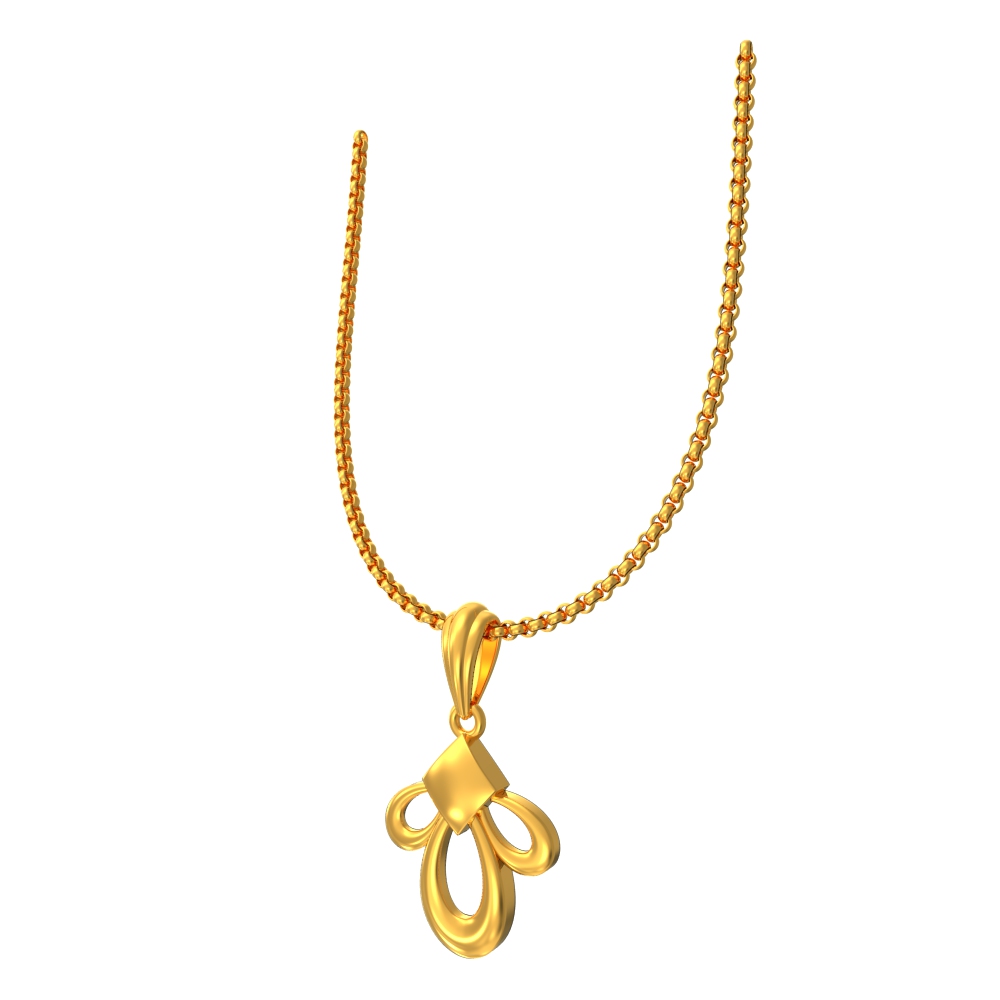 Captivating Simple Gold Pendant