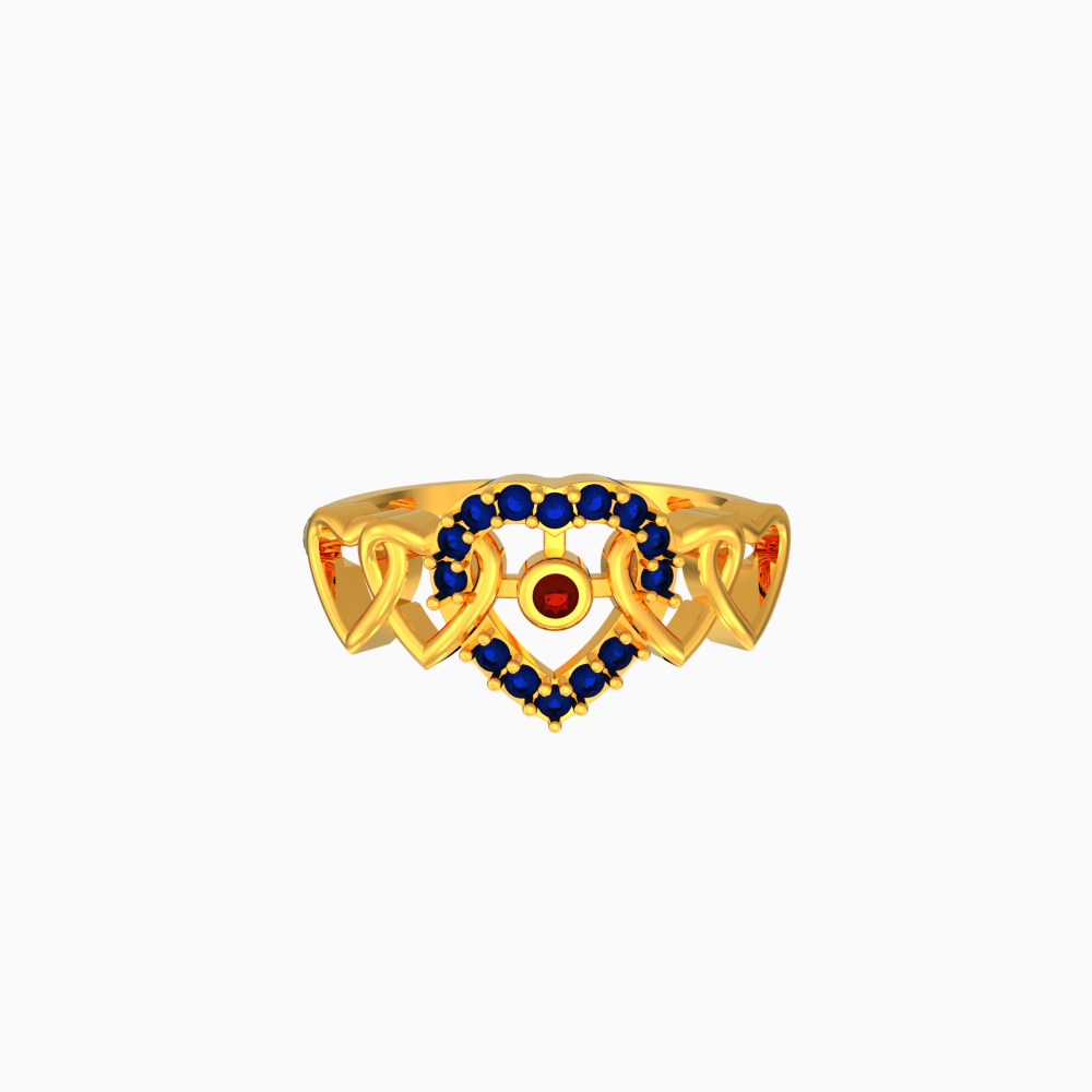 Cascade of Hearts Elegance Ring