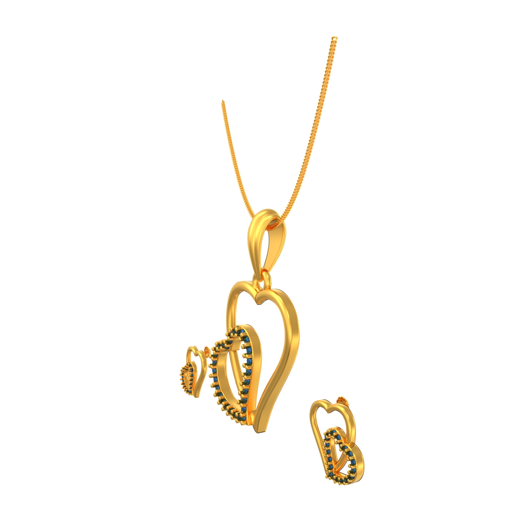 Charming-Heart-Trendy-Pendant-Set