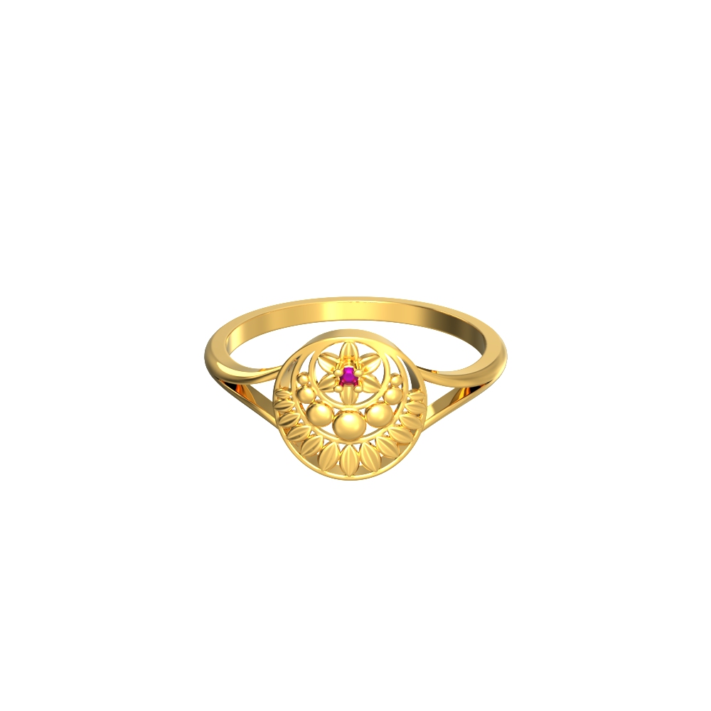 Cocktail Flower Gold Ring