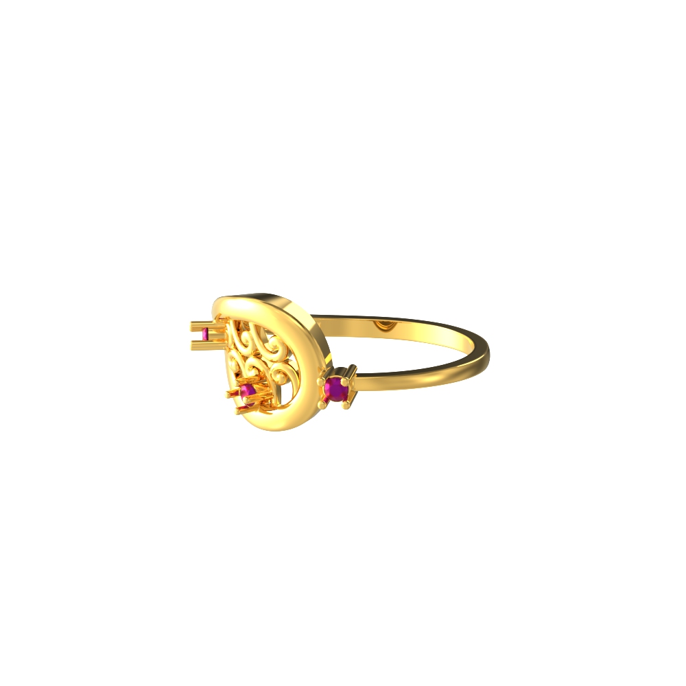 SPE Gold - Chic Curve Symbolic Form Ring