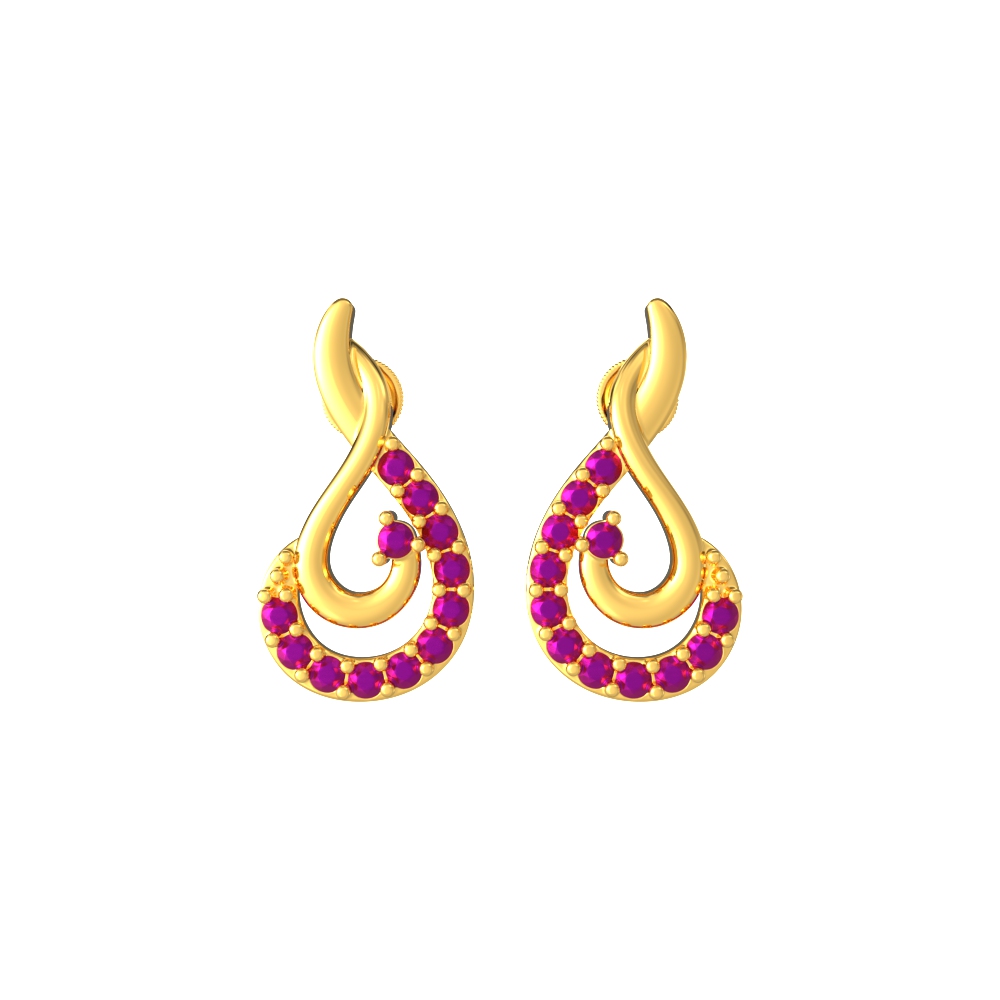 Gold Earrings Designs for Daily Use - Dhanalakshmi Jewellers