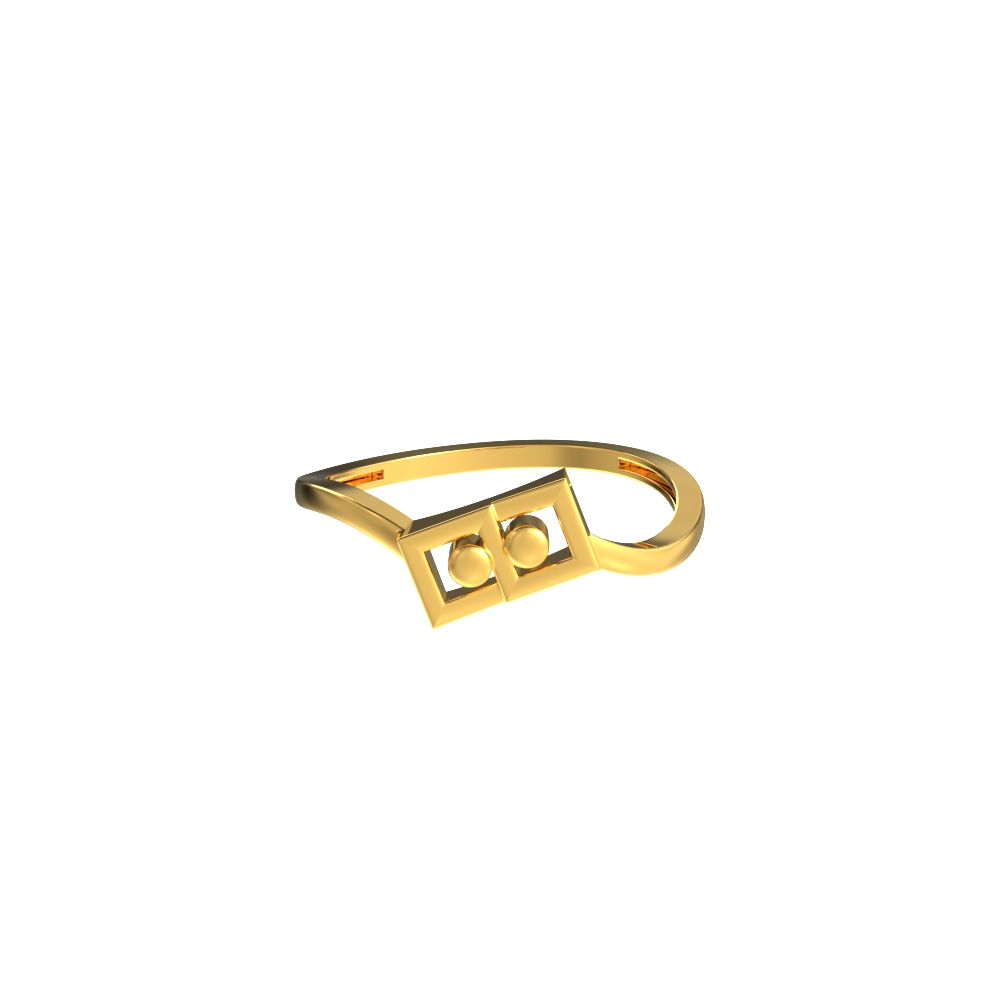 Delicate-Dual-Square-Gold-Ring