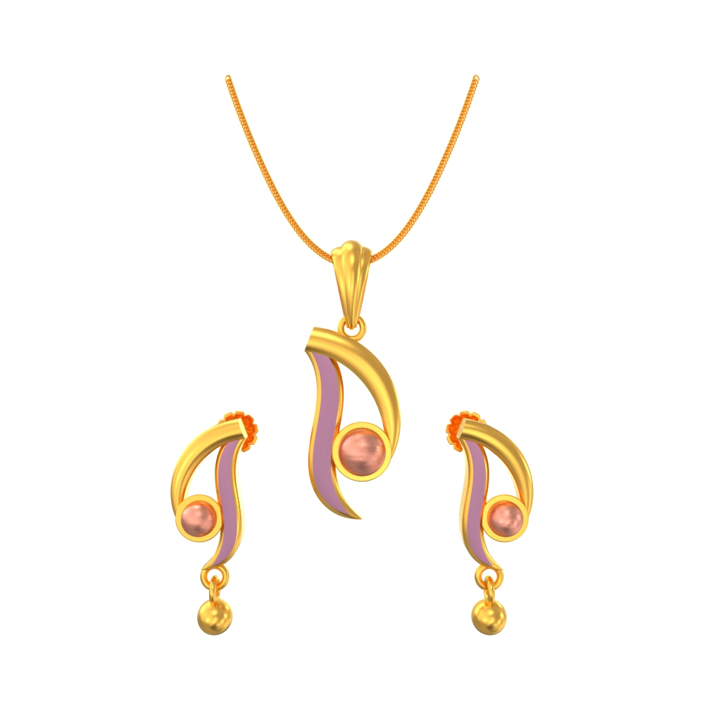 Elegant-Curvy-Pendant-set