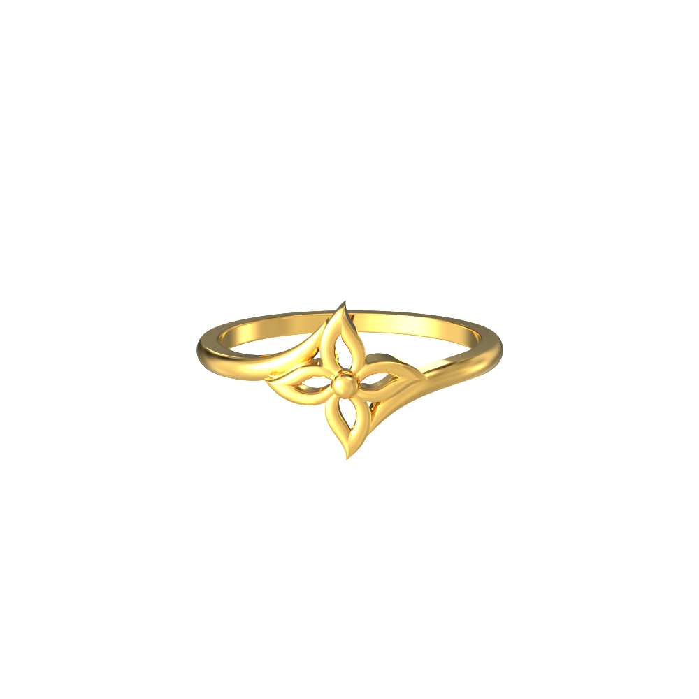 Elegant-Floral-Leaf-Gold-Ring