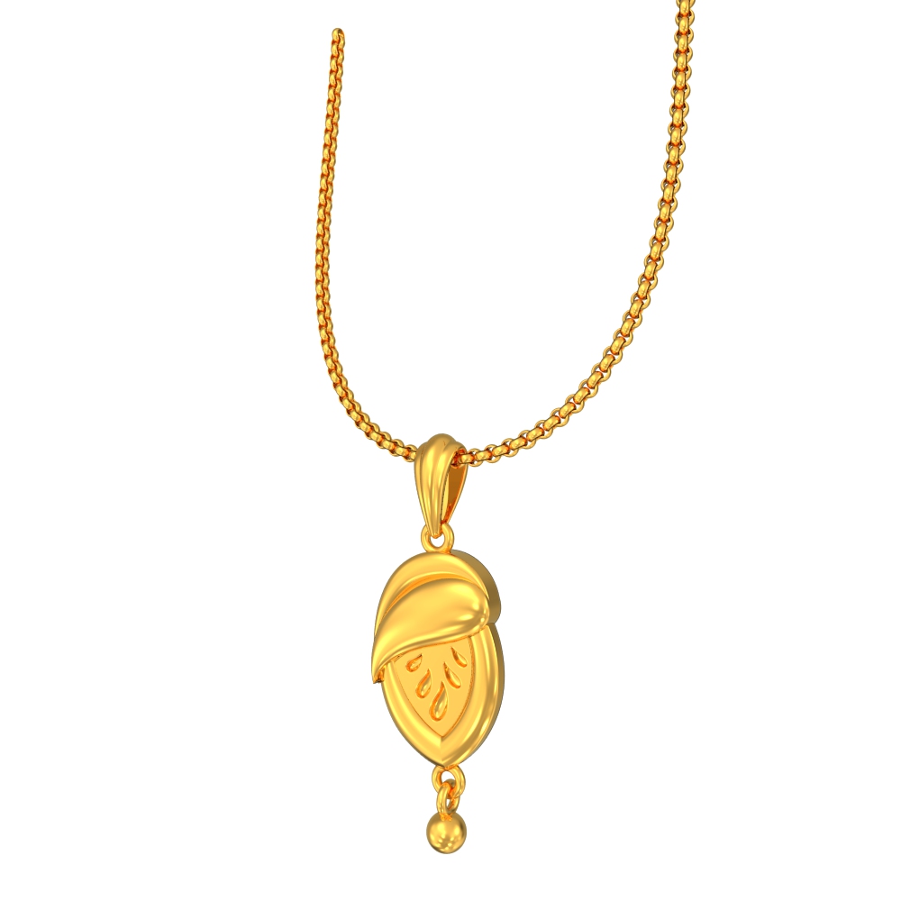 Fascinate Simple Gold Pendant