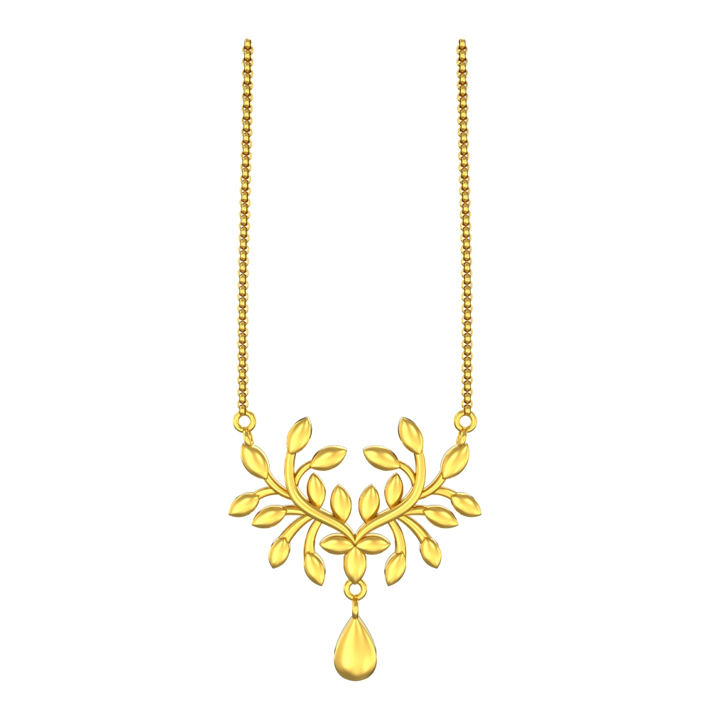 Floral-Bunch-Gold-Pendant