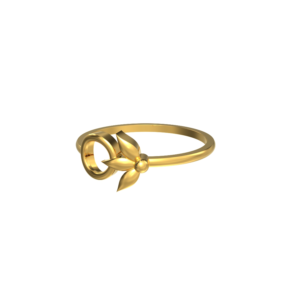 Sleek Flower Harmony Ring