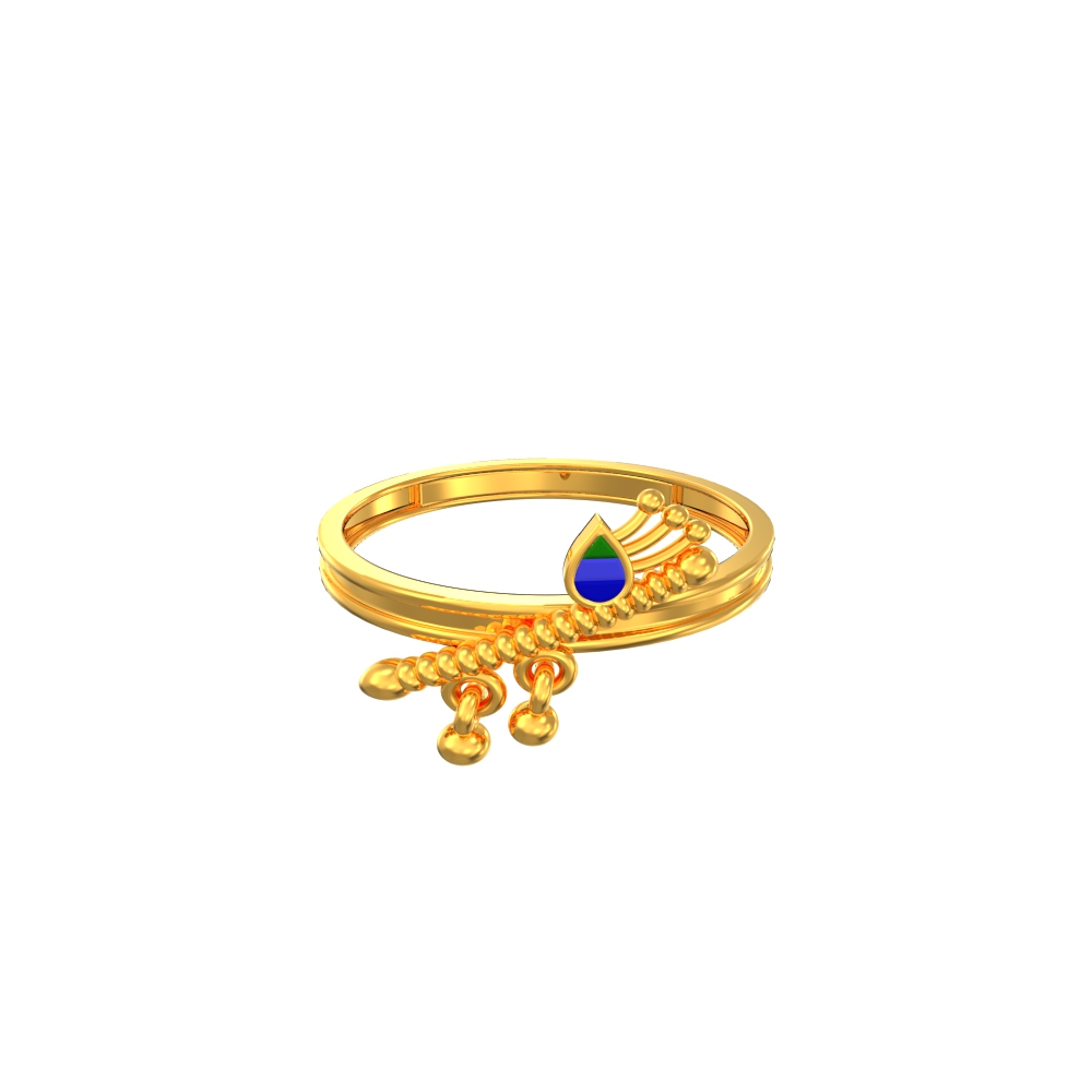 Flute-and-Peacock-Feather-Gold-Ring