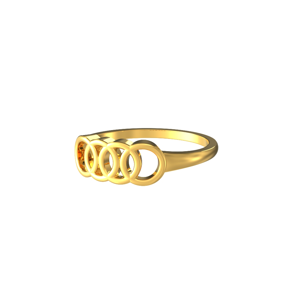RN RN Gold Plated Heavy Engagement Audi Design Fashion Ring for Men  Jewellery