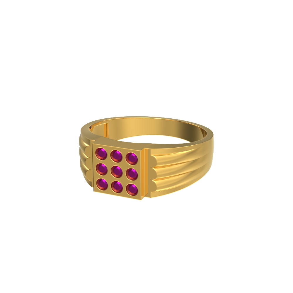 Gleaming 22kt Gold Statement Ring