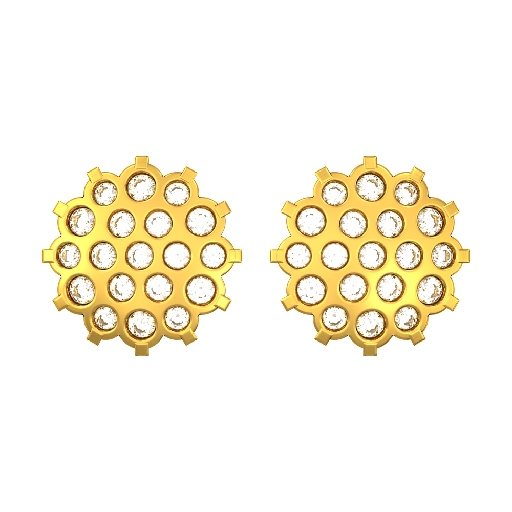 Glorious-Floral-Design-Gold-Stone-Stud