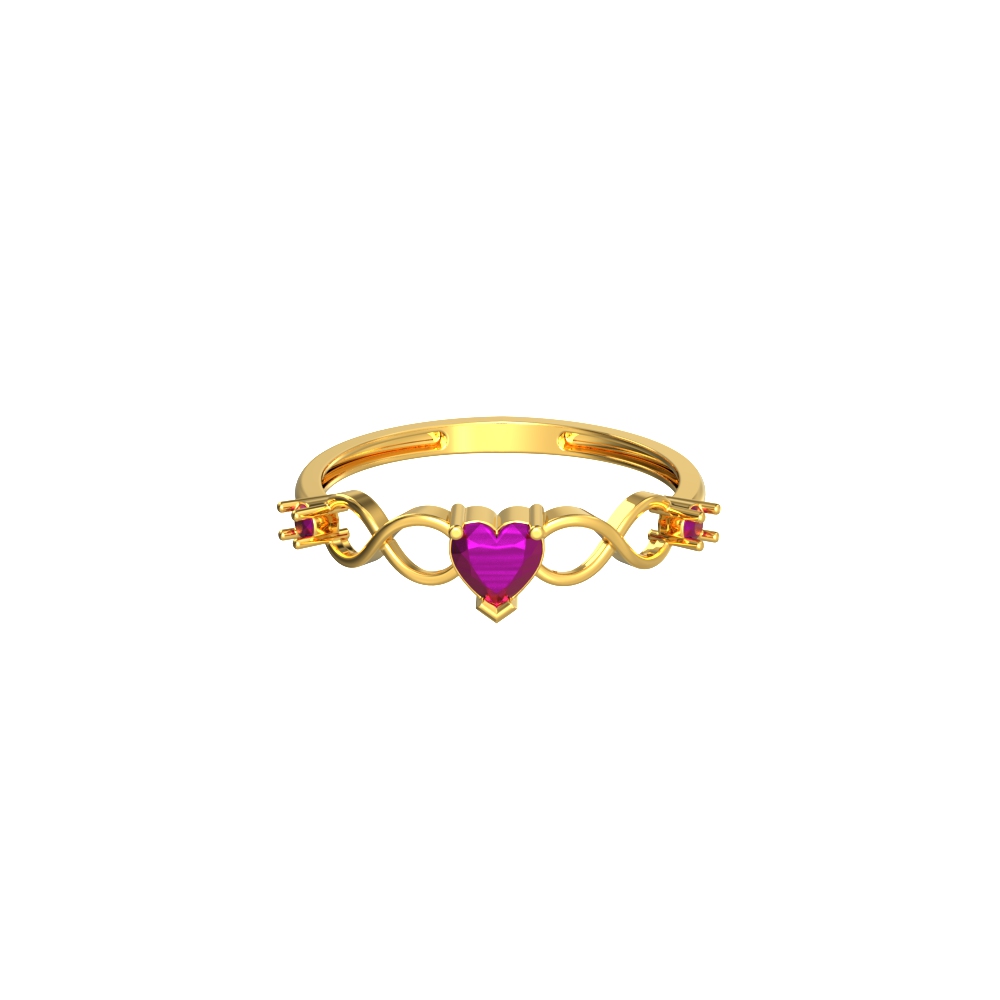 Infinity Love Gold Ring For Teens
