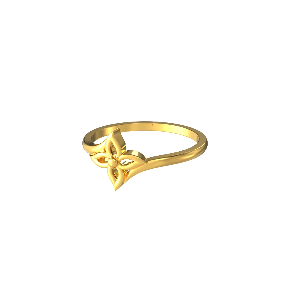 Leaf-design-gold-ring