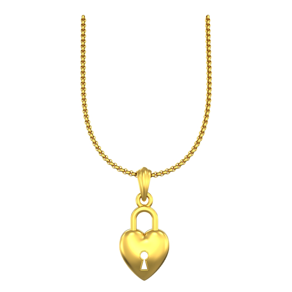 Locked-Heart-Gold-Pendant