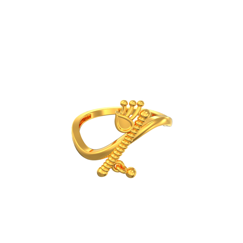 Krishna on sale gold ring