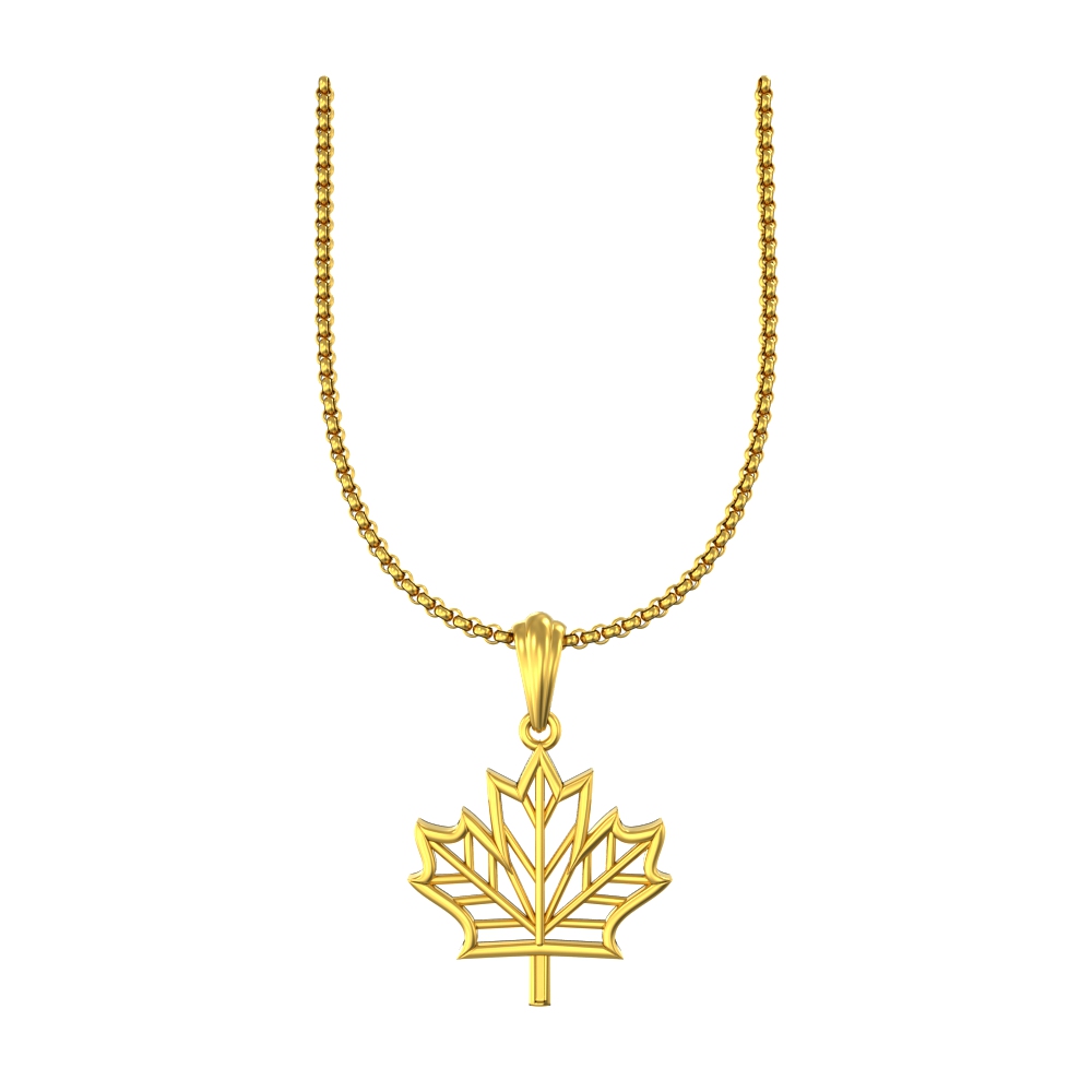 Maple-Leaves-Gold-Pendant