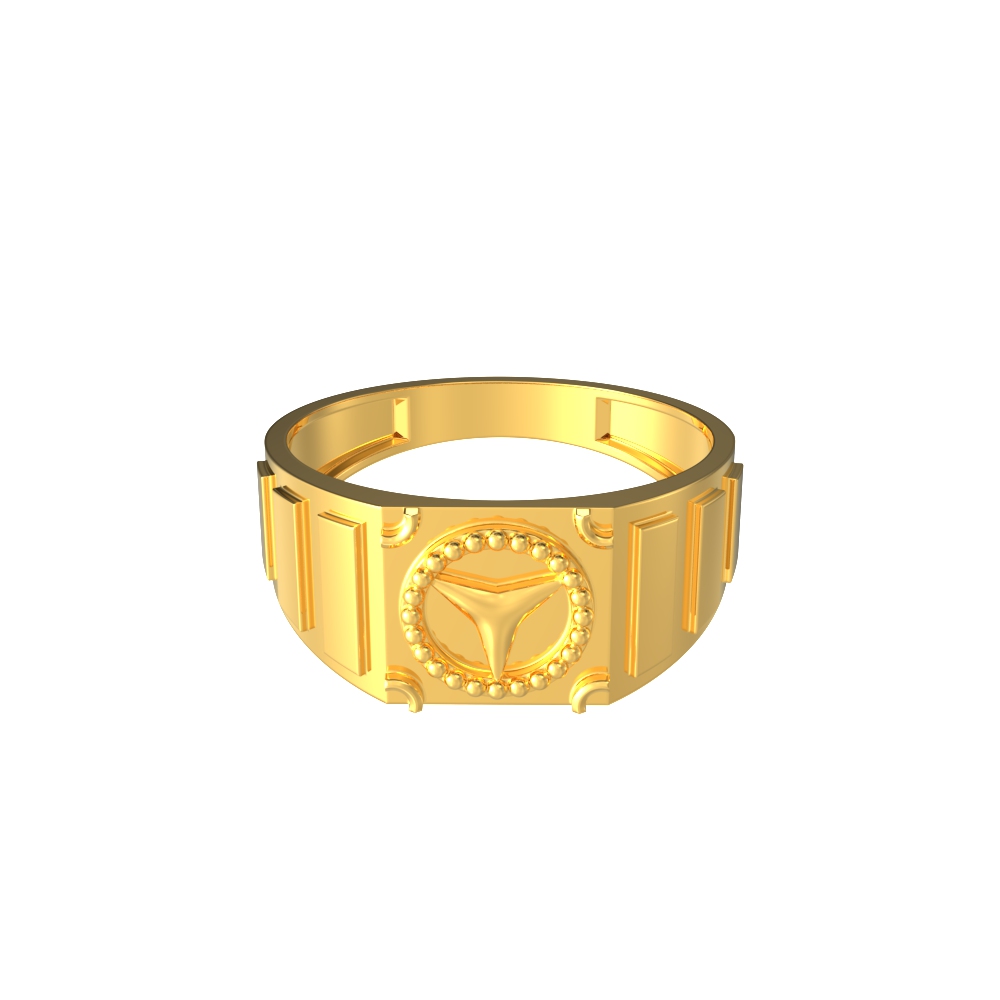 SPE Gold - Mercedes Benz Symbol Gold Men's Ring - for Men's