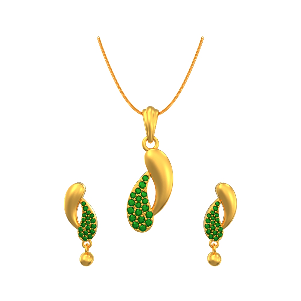 Gold pendant set on sale designs with price