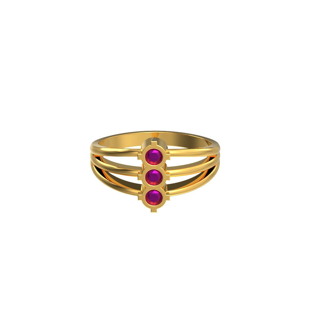 Modern 22kt Gold Formative Ring