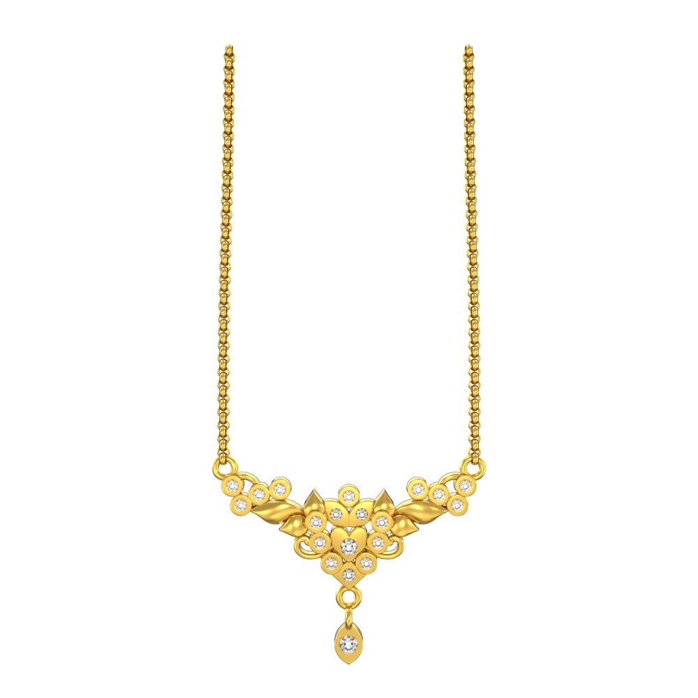 Modern-Flower-Gold-Pendant