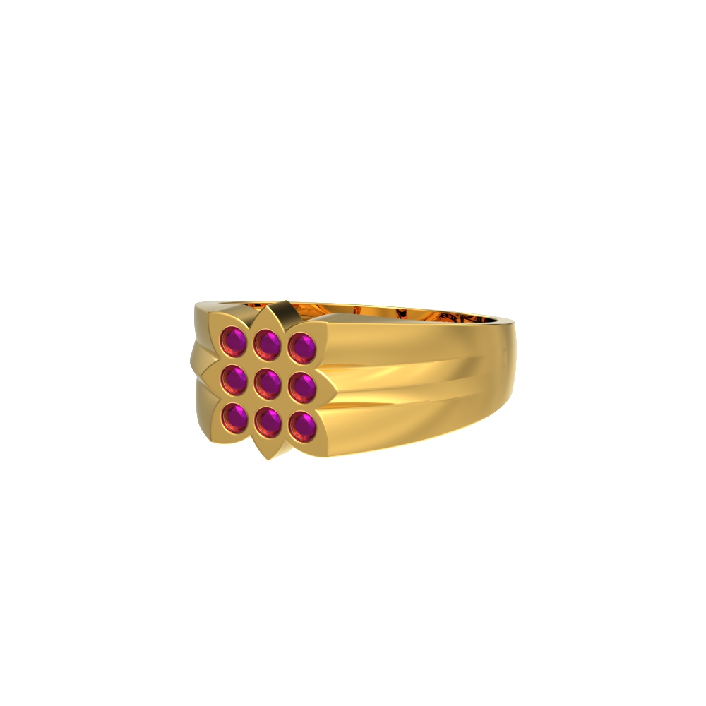 Modern 22kt Gold Brilliance Ring