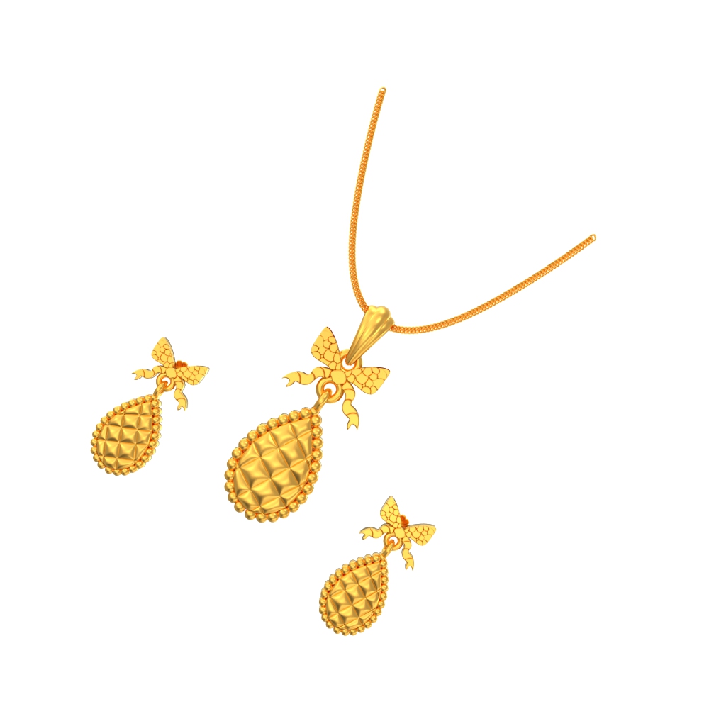 Modern-Pear-Design-Pendant-set