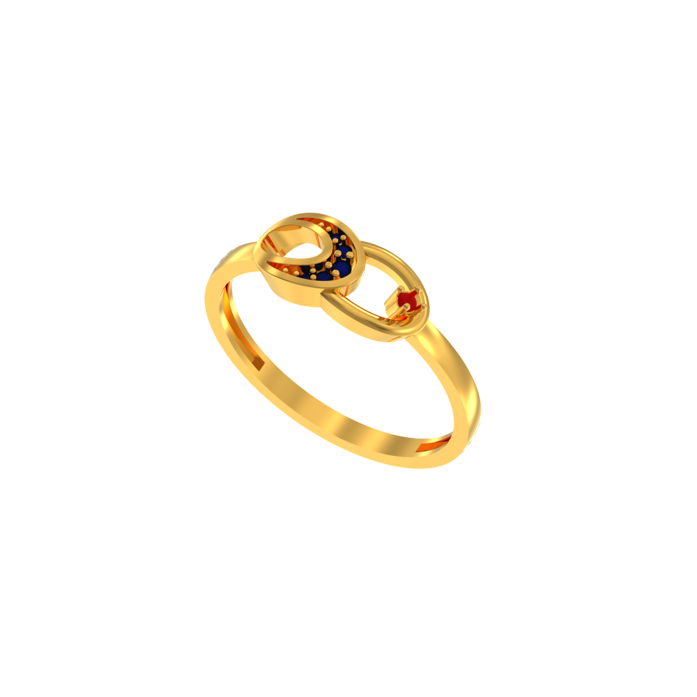 New-Combine-Oval-Gold-Ring