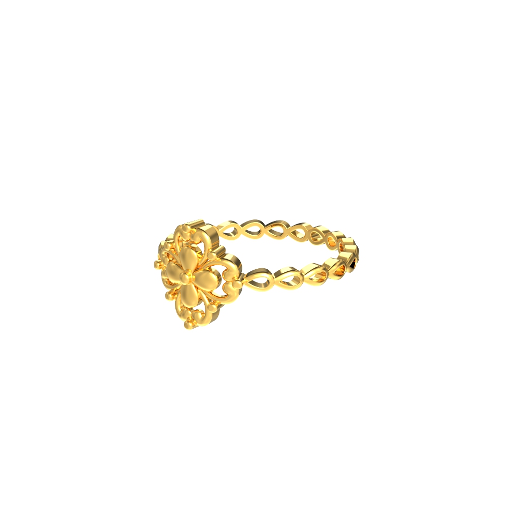 Newest-Traditional-Flower- Gold-Ring