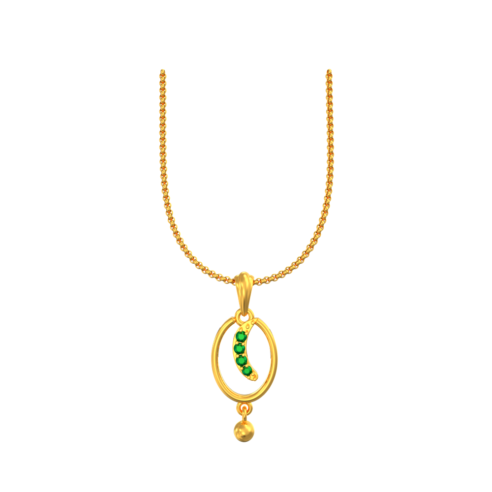 Oval Pendant Designs For Ladies