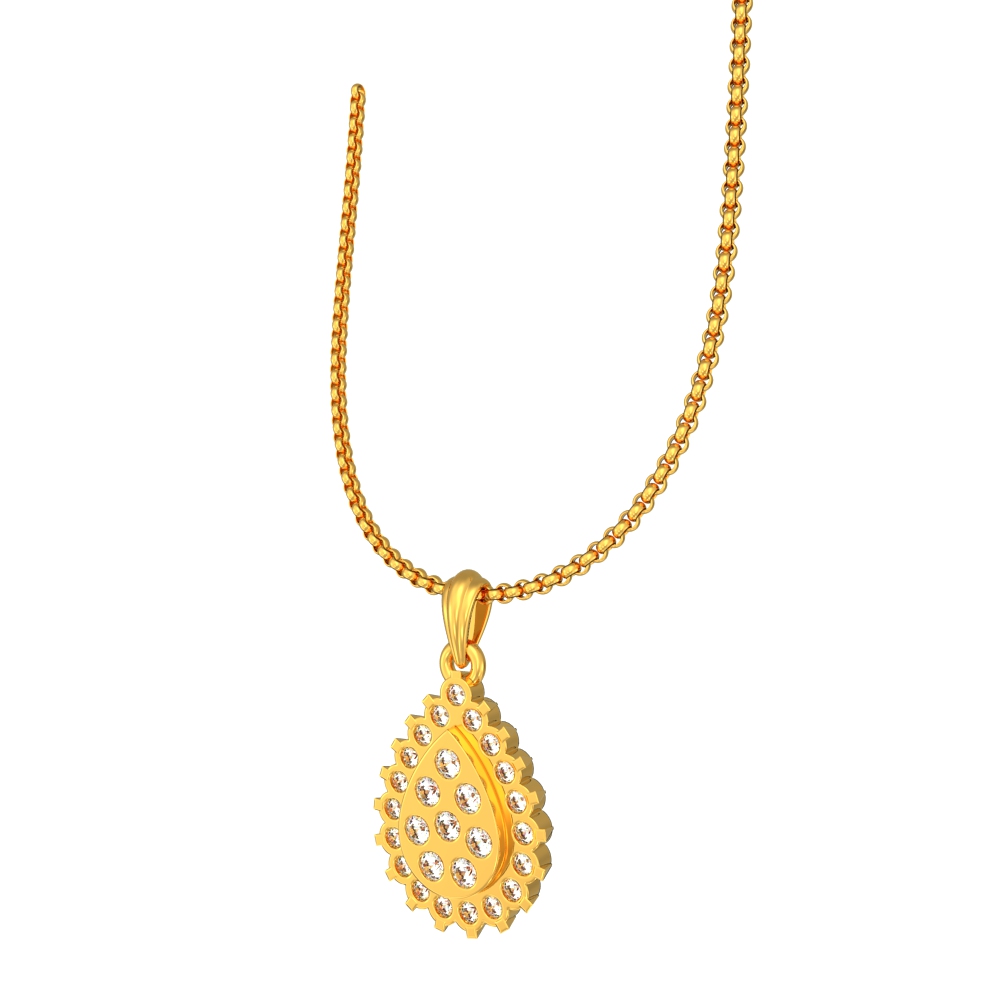 Pear-shaped-Gold-pendant