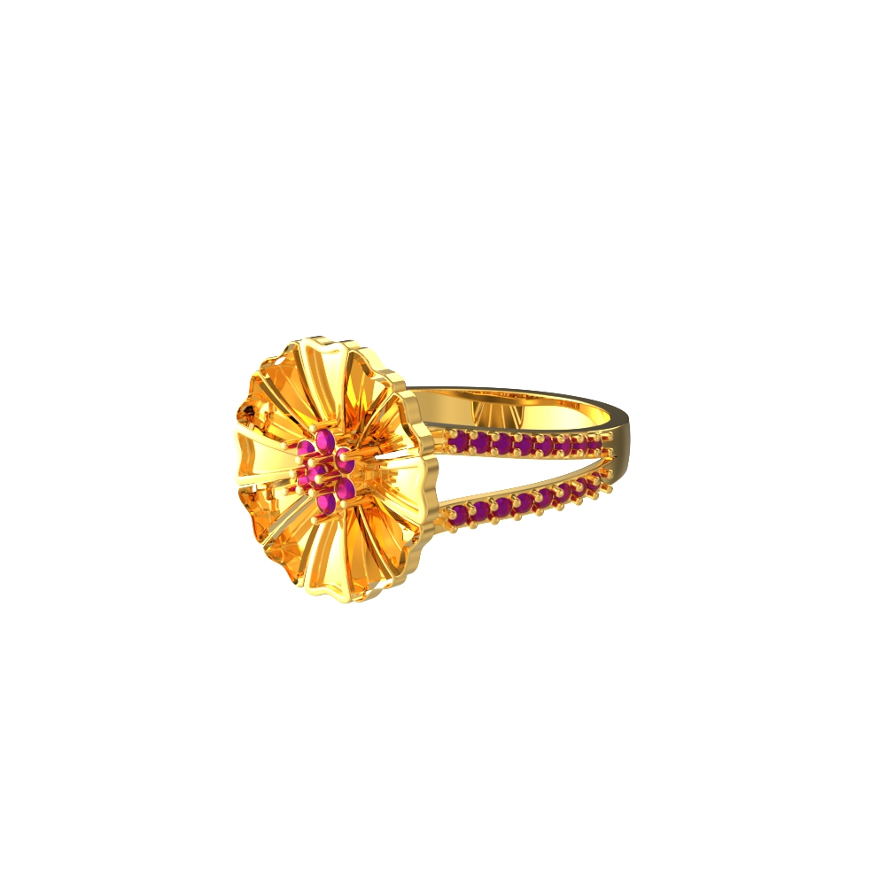 Petals and Stones Elegance Ring