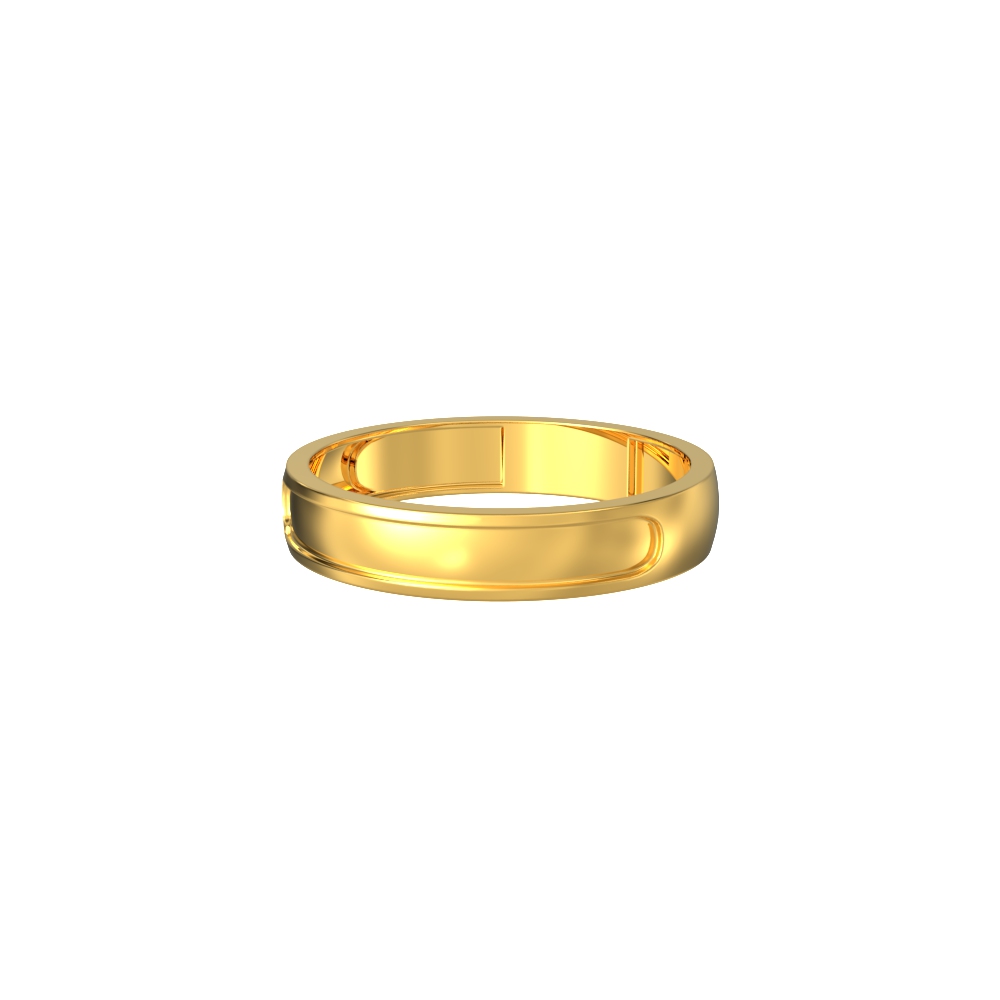 Plain Flat Mens Wedding Ring