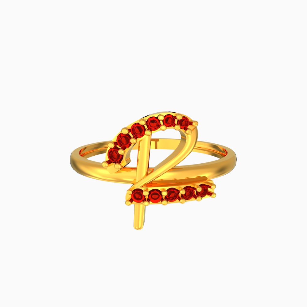 Kanak Jewels Valentine Gift Initial Letter R ring for Girls stylish design  Gold plated ring पीतल क्यूबिक ज़िरकोनिया सोना प्लेटेड रिंग Price in India -  Buy Kanak Jewels Valentine Gift Initial Letter