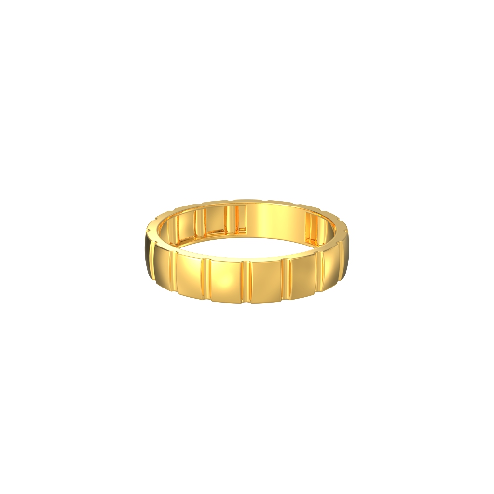 Rectangle Cut Gold Ring