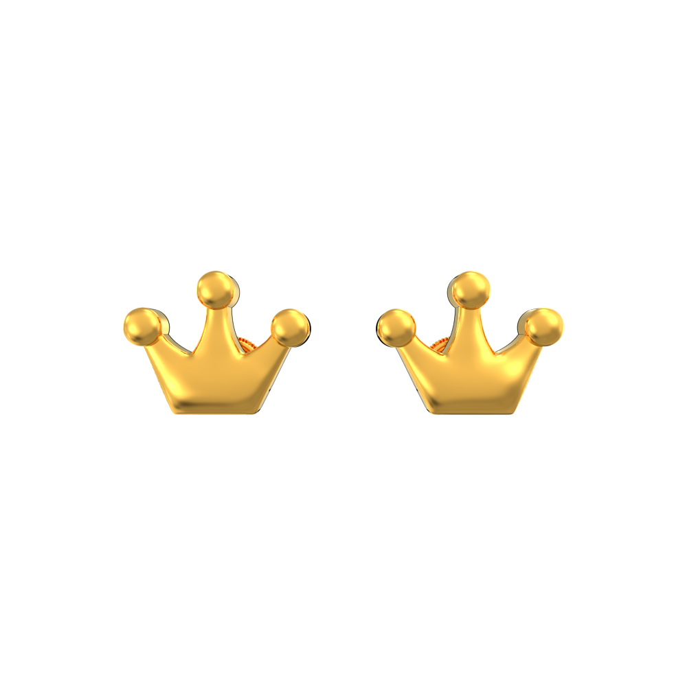 Royal Tiny Crown Studs