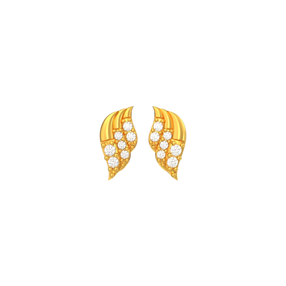 Shyed-Leaves-Gold-Earring