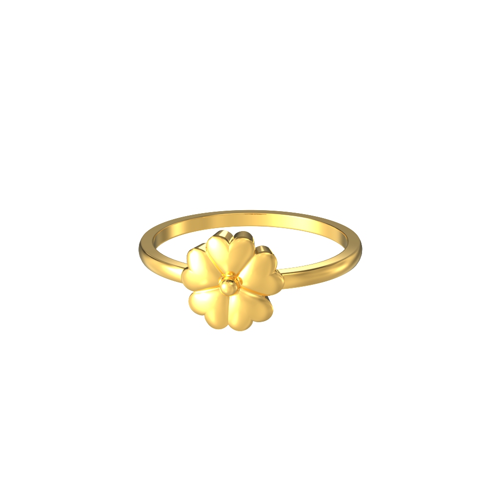 Simple Flower Gold-Ring