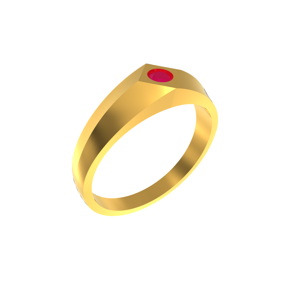 Simple-Small-Square-Gold-Ring