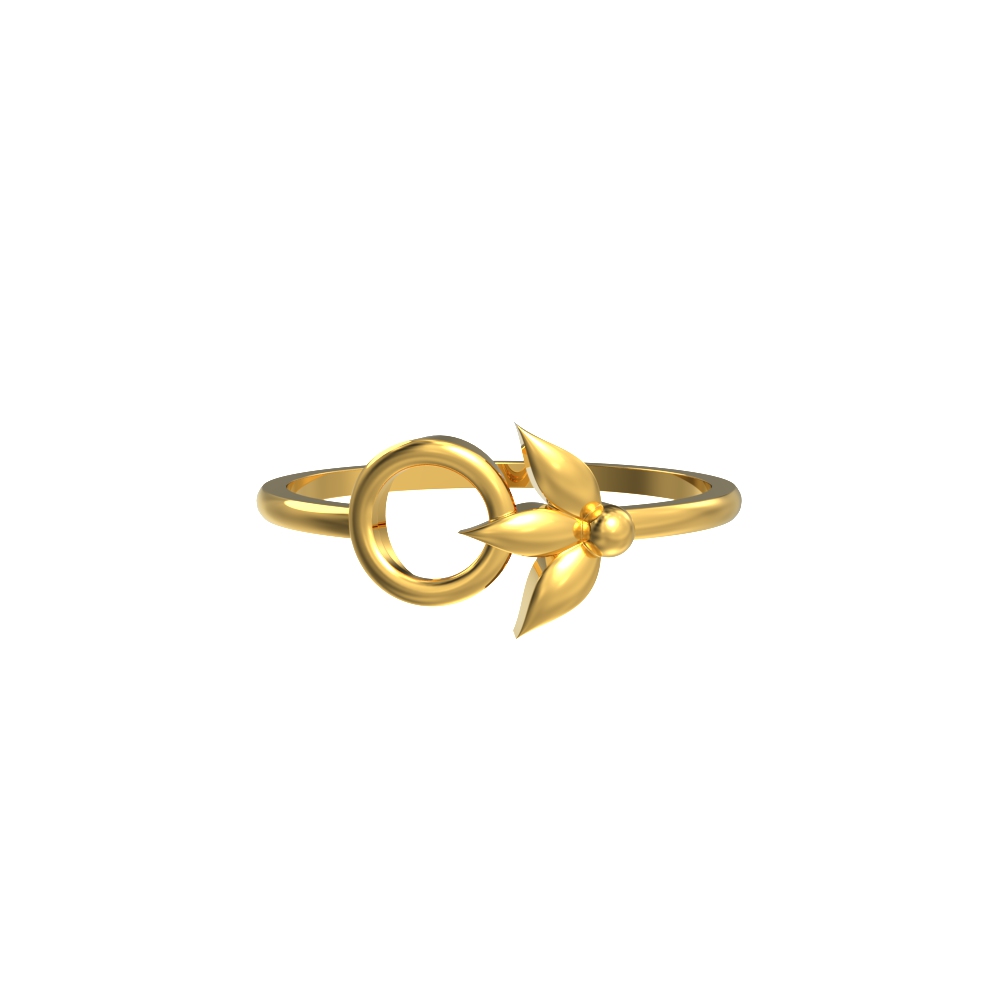 Sleek Flower Harmony Ring