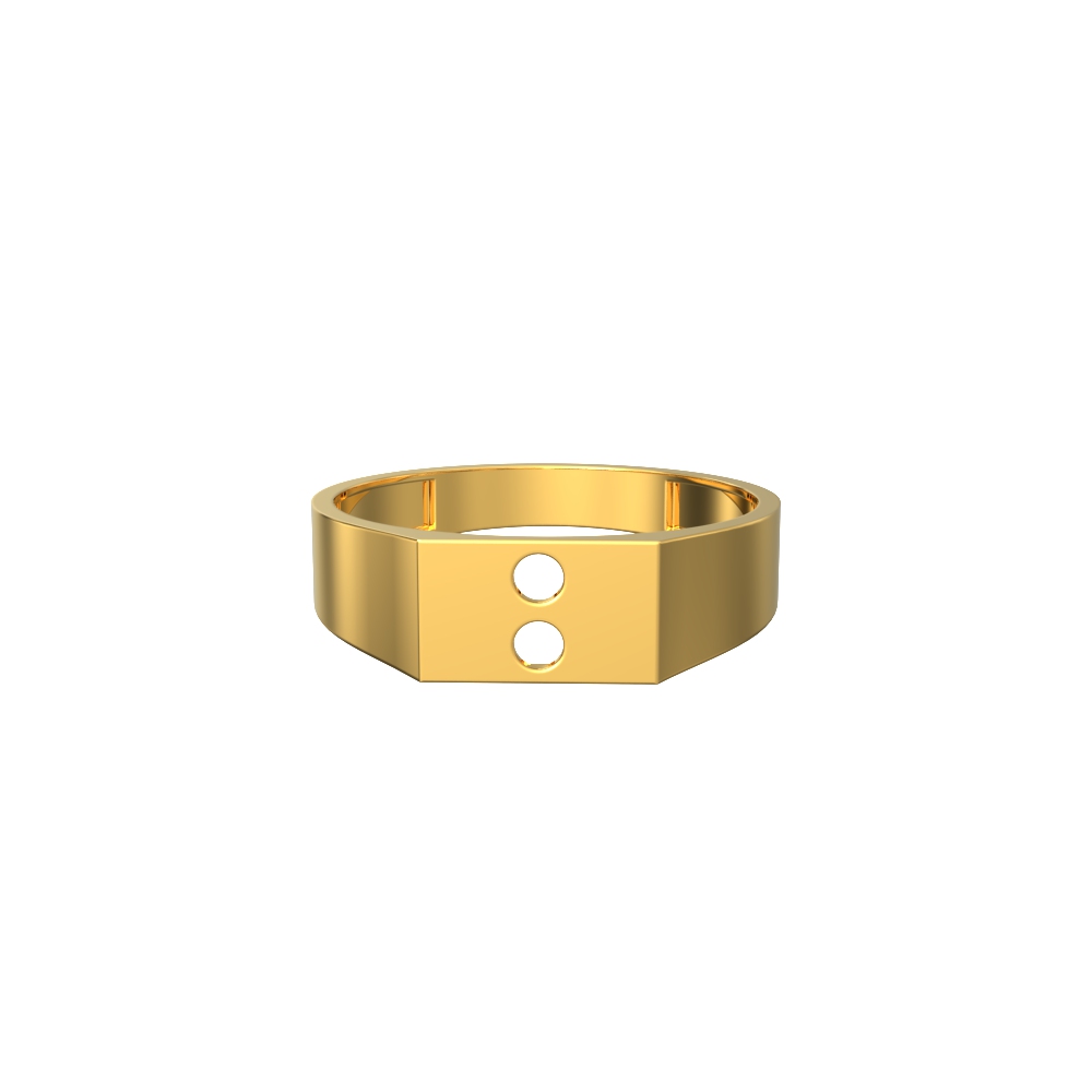 Solid Dapper Box Gold Ring
