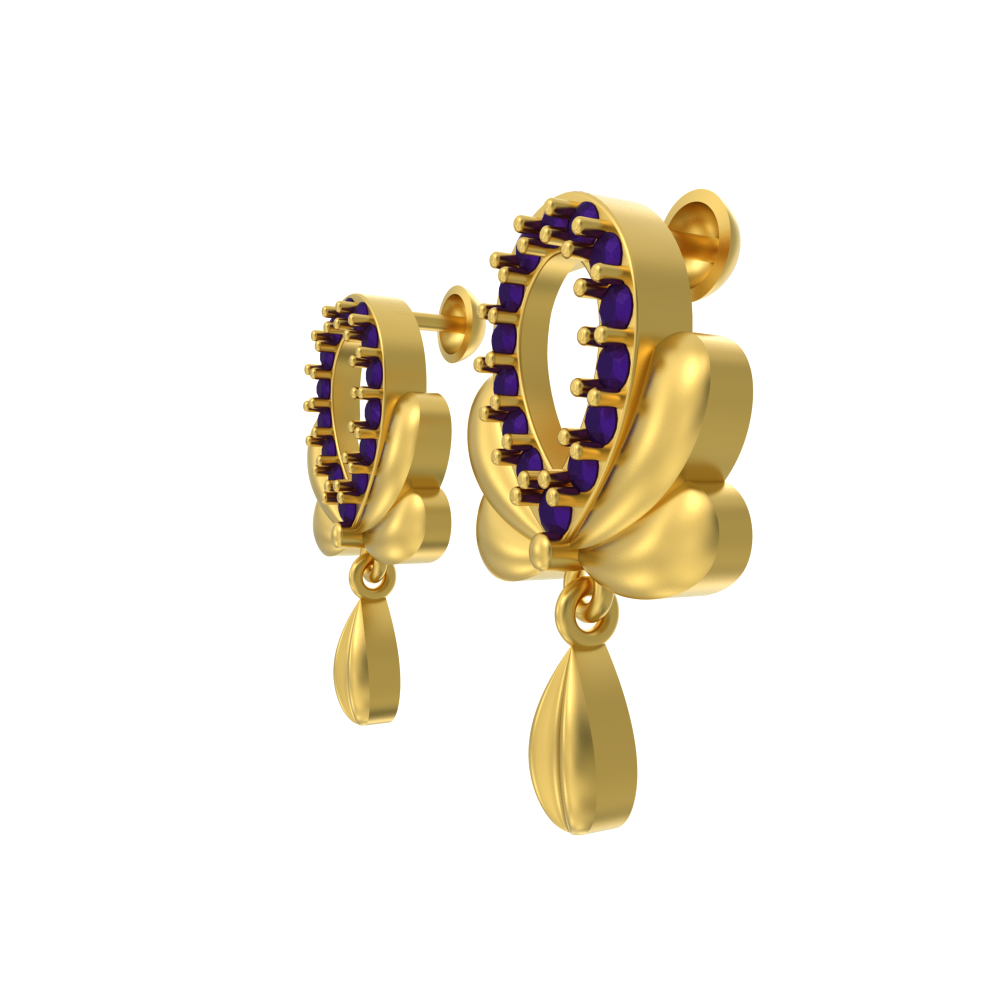 Stunning Floral Gold Earring Chennai