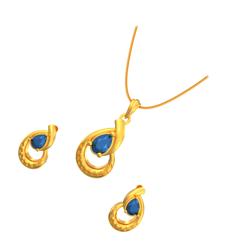 Trendy-Gorgeous-Curvy-Pendant-Set