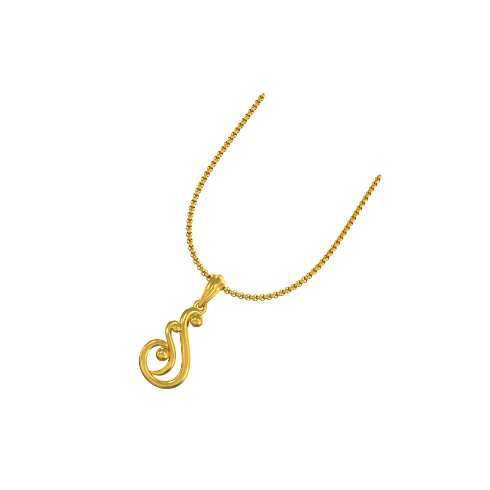 Modern Gold Pendant For Female