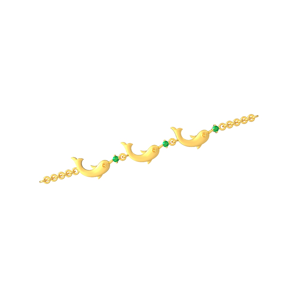 Women Fish Bracelet Gold