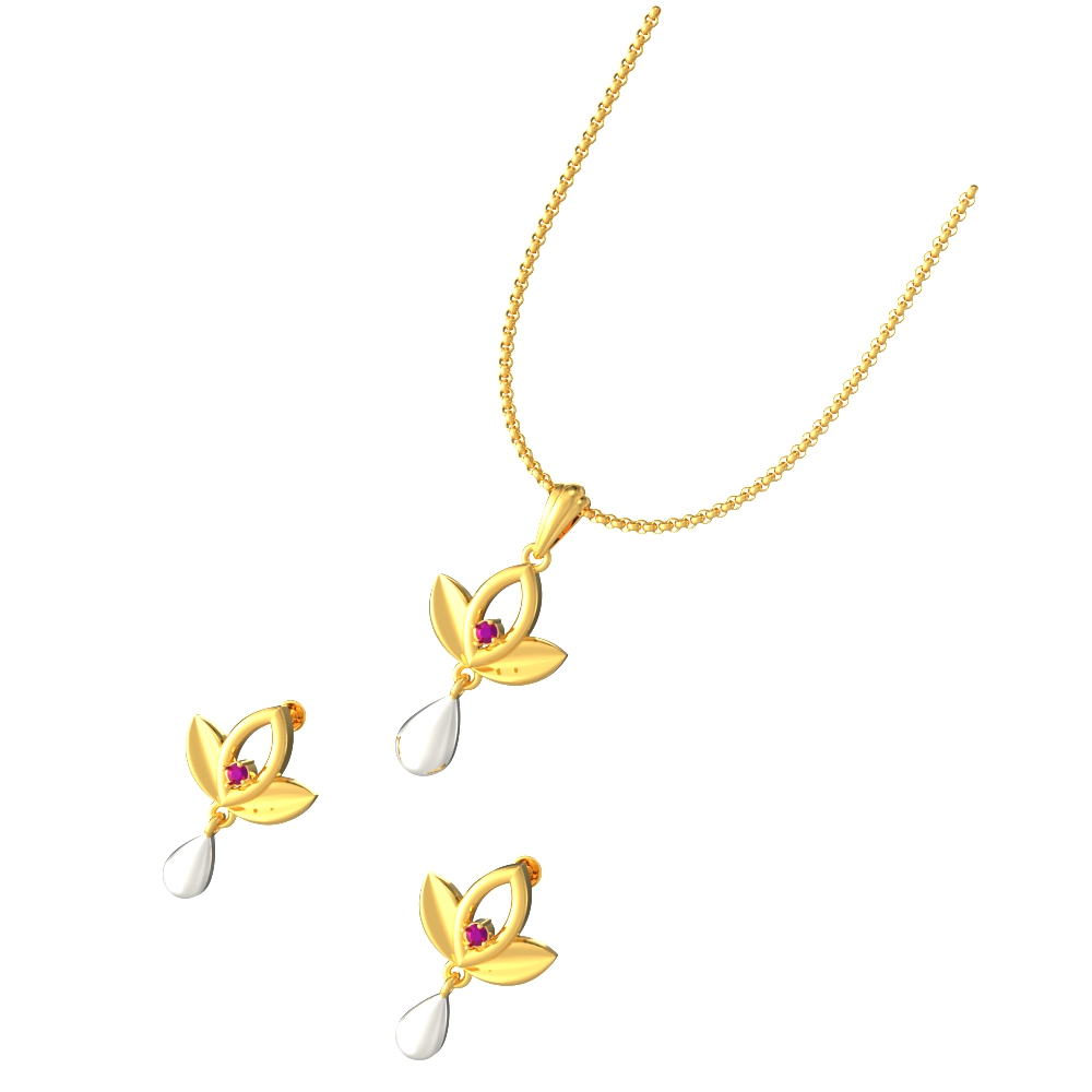 Amazing Floral Harmony Pendant Set